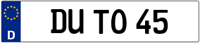 Truck License Plate